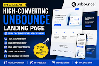 create landing page using unbounce, instapage, convertri