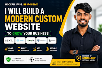 build a modern custom website, ai website to grow your business
