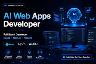 build ai web apps, ai websites, and custom ai saas product