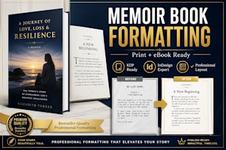 do memoir book formatting, indesign book formatting for book publishing