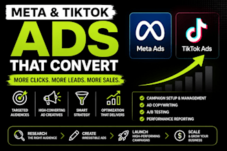 create and manage meta and tiktok ads for your business