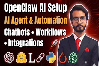 setup openclaw with whatsapp telegram and ai workflows