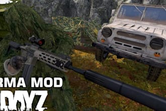 make any arma 3 mod, skyrim mod, dayz mod with custom textures, 3d game assets