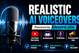 create realistic human ai voiceovers with elevenlabs