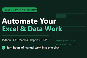 automate your excel tasks and data work with python or c sharp