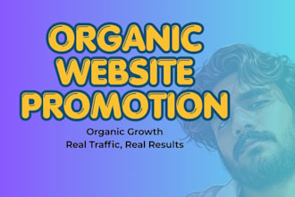 promote your website with an organic website promotion campaign