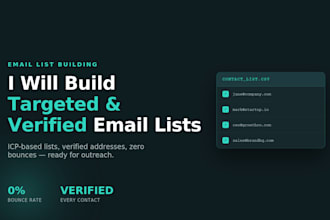 build targeted and verified email lists
