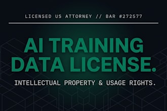 draft a professional ai model training data license and usage agreement