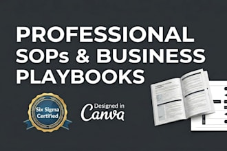 design professional sop templates and business playbooks for your team