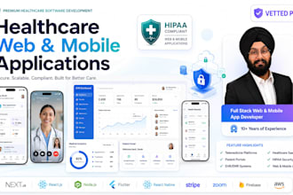 develop hipaa ready healthcare web and mobile applications