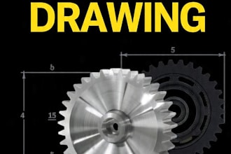 do urgent 2d 3d cad drawing mechanical parts solidworks 24hr