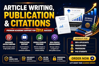 increase google scholar citations for eb1a, write and publish articles