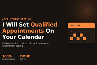 set qualified appointments on your calendar