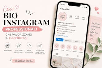 creare bio instagram professionale e personalizzata