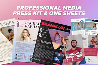 design dj press kit, flyers, artist epk, music epk, logo, one sheet, dj website
