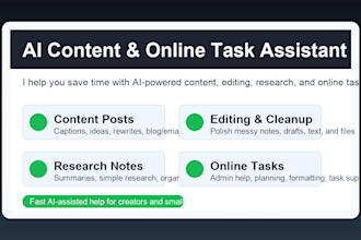 be your ai content and online task assistant