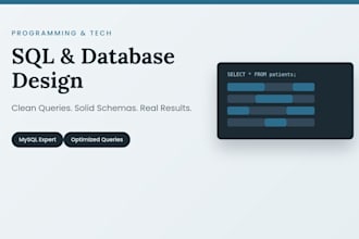 write sql queries, design databases, and optimize mysql performance