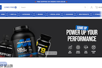 design fitness supplement website biohacking website muscle growth sarms store