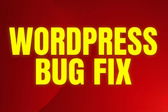 fix wordpress errors, white screen, 500 error, and critical bugs fast