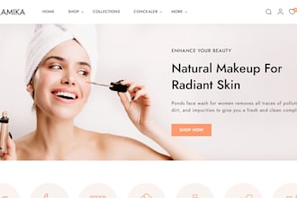beauty skincare store serum spa acne skincare website cosmetics beauty website