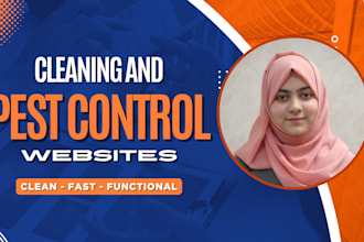 design the cleaning or pest control service website