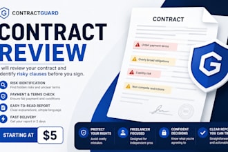 review your freelance contract and identify risky clauses