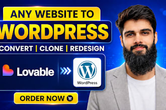 convert lovable to wordpress with pixel perfect design