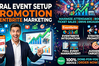 do viral event setup, promotion, eventbrite marketing, event management