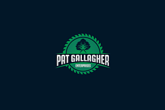 design monogram pat gallagher enterprises logo