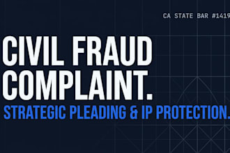 draft a professional civil complaint for fraud or breach of contract