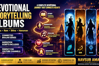 create a devotional storytelling bhajan album blueprint