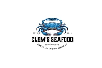 design top quality unique seafood logo