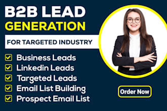 provide b2b lead generation and email list building service