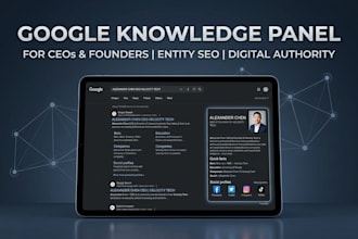 engineer a verified google knowledge panel for ceos and founder