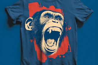 draw a custom funny meme t shirt design