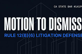 write a professional motion to dismiss to end your civil lawsuit