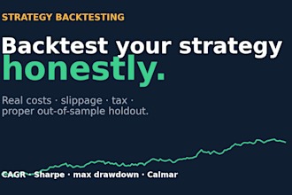 backtest your trading strategy in python with honest statistics