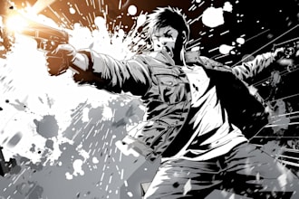 make anime manga comic book illustration manga artist or webtoon cover art
