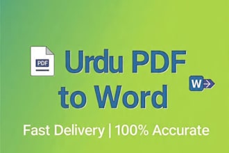 convert urdu pdf to english word