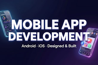 develop a mobile app for ios and android with stunning ui design
