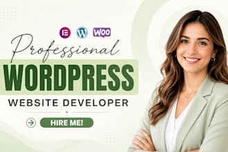 build, design or redesign wordpress website, rebuild wordpress elementor website