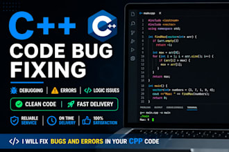 fix bugs and errors in your cpp code