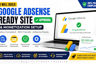 build a google adsense ready website and monetization setup