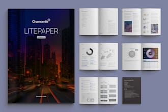 design professional annual report, company profile, proposal