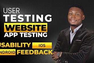 do app testing and website testing, qa, iphone, ipad, and android user testing