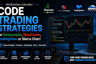 code trading strategies for thinkorswim, ninjatrader, tradingview, sierra chart