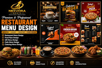 design professional food flyer and restaurant flyer