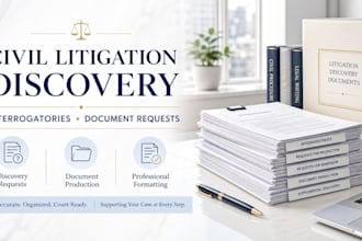 prepare civil litigation discovery documents for your case