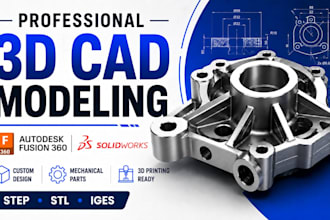 create custom industrial cad models for products and manufacturing