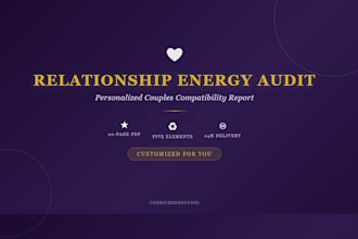 create a personalized relationship compatibility report